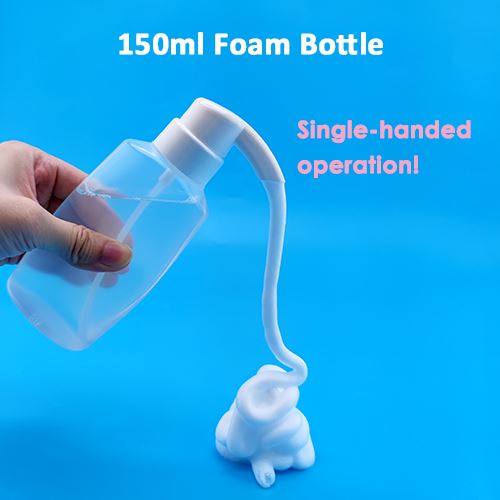 Foamer bottle for one-handed use